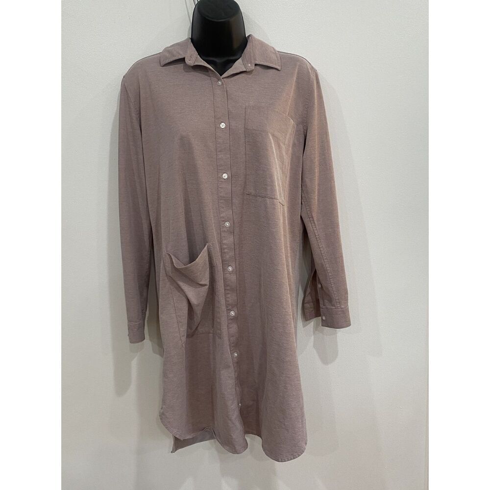 Kit and Ace Size S Blush Two Pocket Button Down Women's Tunic Collared
